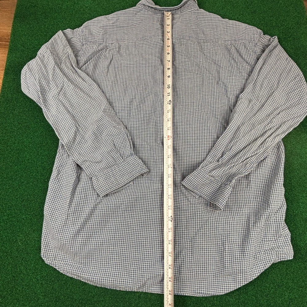 Columbia Sportswear Button Down Long Sleeve Checkered Shirt Mens XL Cotton - Picture 6 of 10
